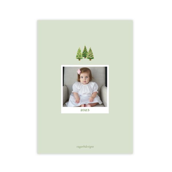 Anderson Trees Green Christmas Card