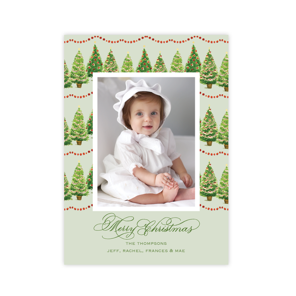 Anderson Trees Green Christmas Card