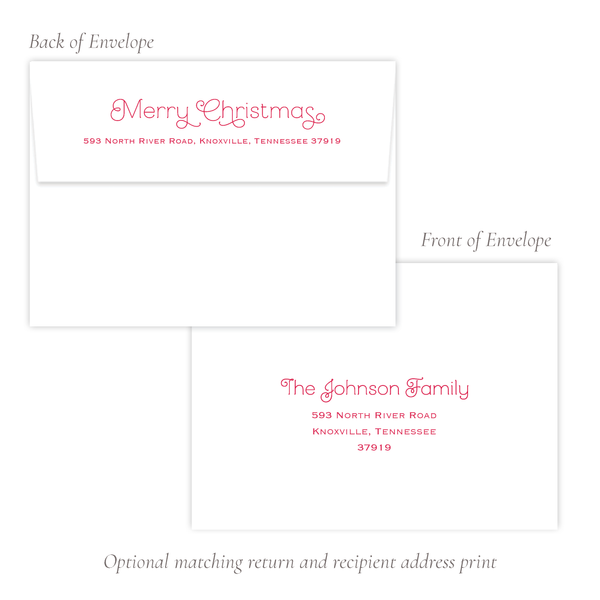 Colorful Gingerbread Pink Christmas Card
