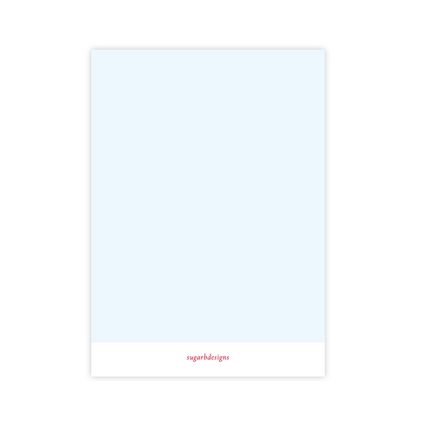 Colorful Gingerbread Blue Christmas Card Invitation
