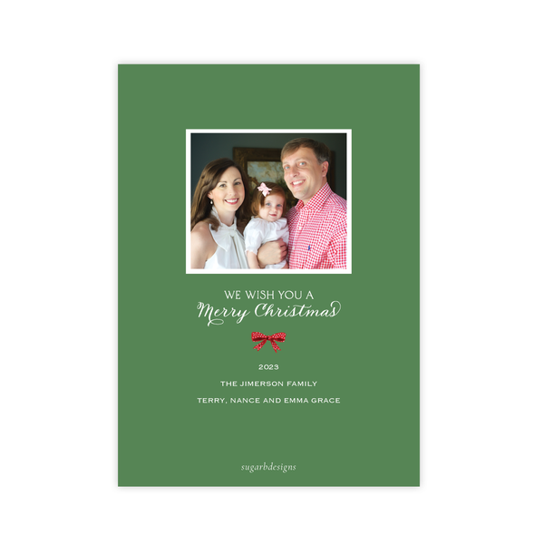 Denson Border Portrait Christmas Card
