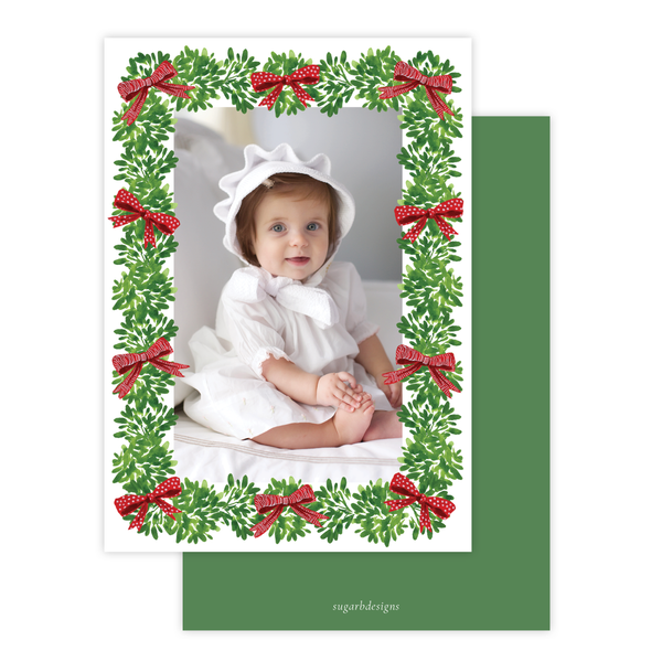 Denson Border Portrait Christmas Card