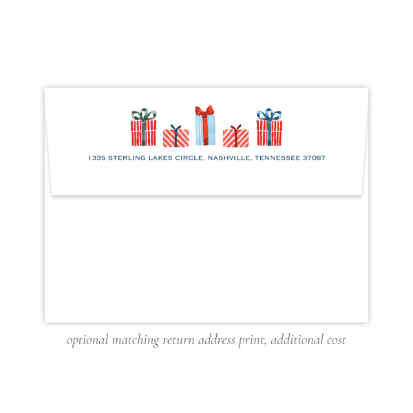 Giving with Cheer Portrait Christmas Card