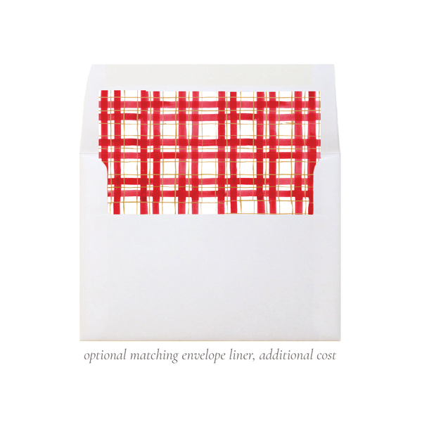 Nutcracker Royal Wreath Plaid Border Portrait Christmas Card