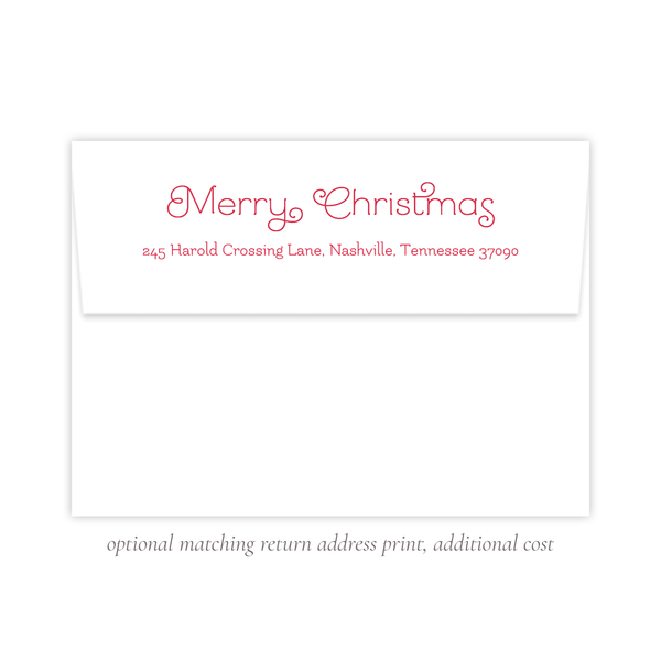 Nutcracker Royal Wreath Plaid Landscape Christmas Card