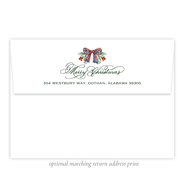 Parish Holly Portrait Christmas Card