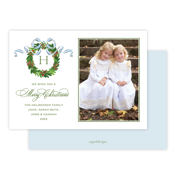 Weston Wreath Christmas Card Landscape