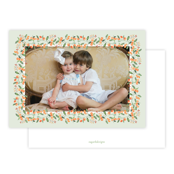 Winter Citrus Christmas Card Landscape
