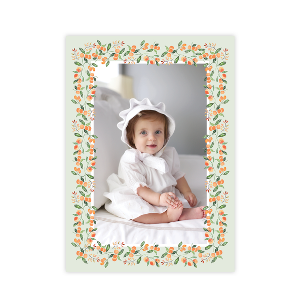 Winter Citrus Christmas Card Portrait