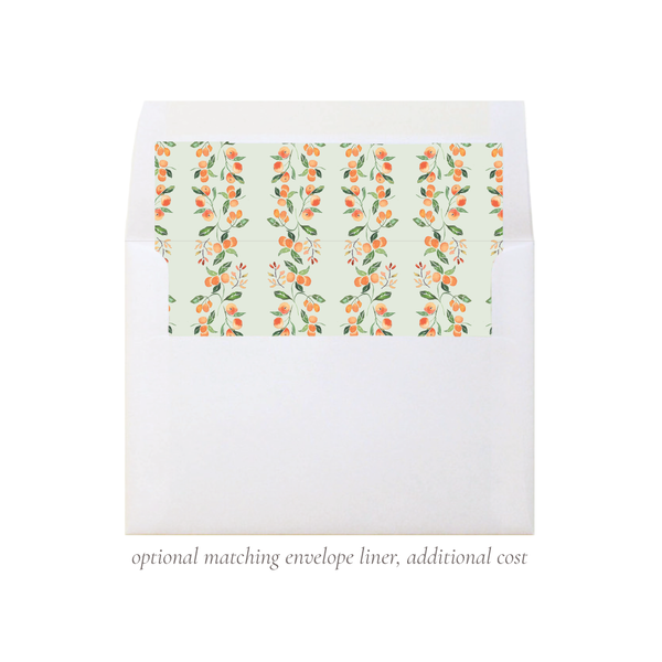 Winter Citrus Christmas Card Landscape
