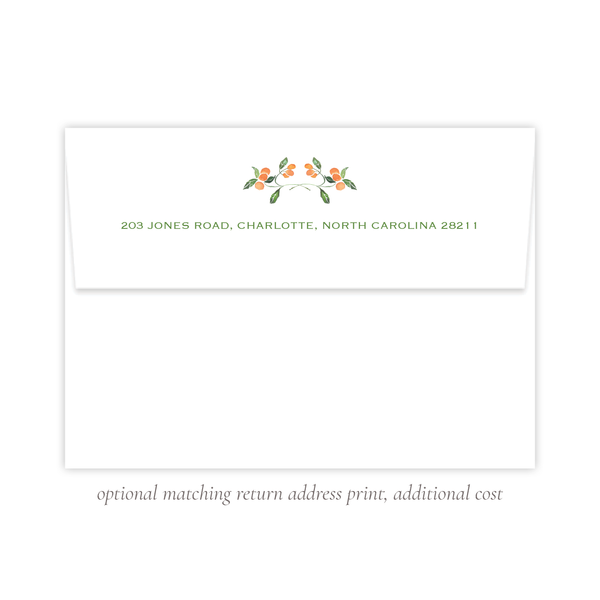 Winter Citrus Christmas Card Landscape