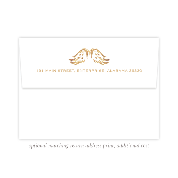 Angel Wings Christmas Card Portrait