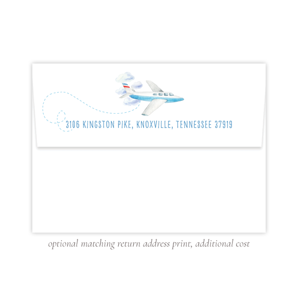 Airplane Birthday Invitation