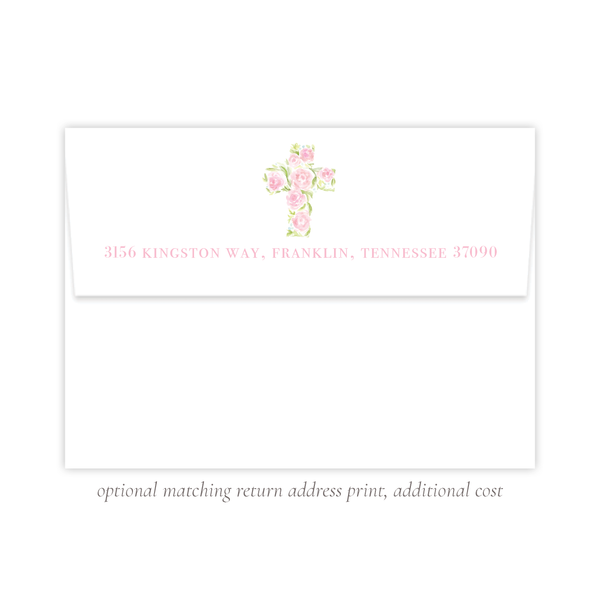 Anna's Cross Dedication Invitation