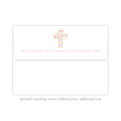 Anna's Cross Stationery Return Address Print by Sugar B Designs