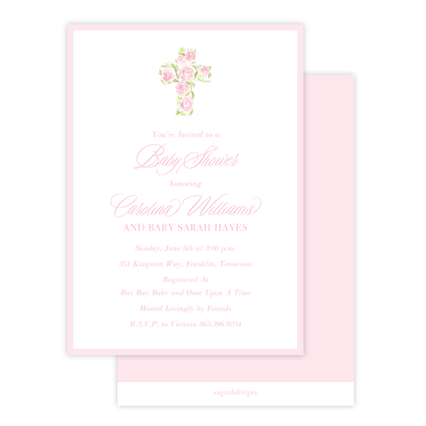 Anna's Cross Baby Shower Invitation