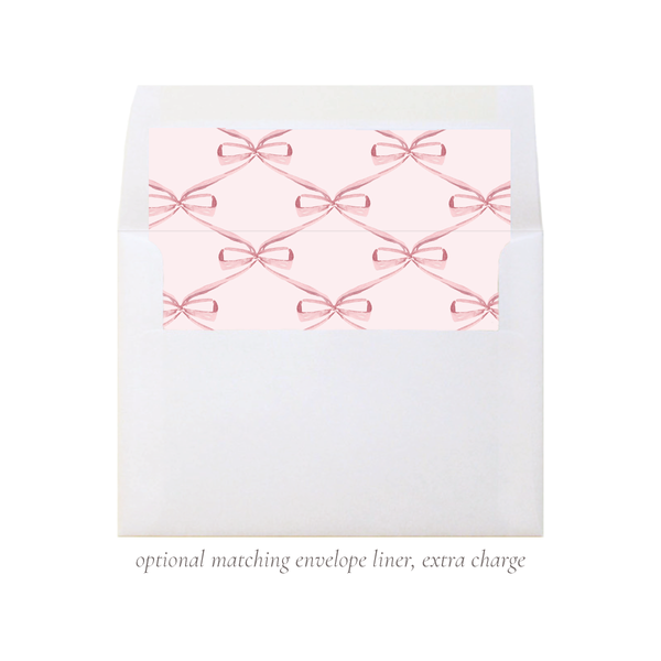 Arabella Pink Flat Stationery