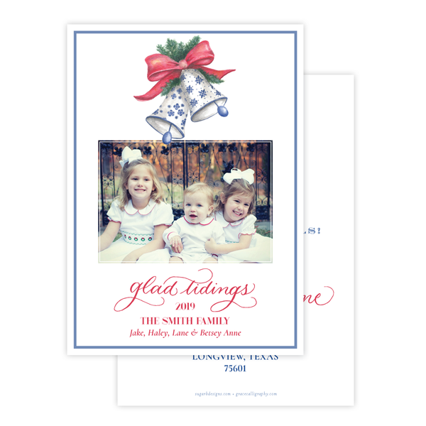 Bells of Belmont Change of Address Christmas Card