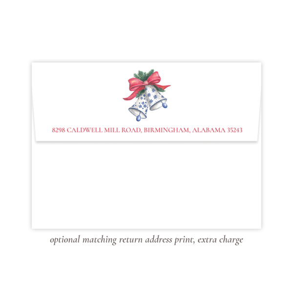 Bells of Belmont Change of Address Christmas Card