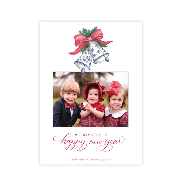 Bells of Belmont 'Merry Christmas' Vertical Christmas Card