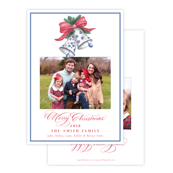 Bells of Belmont 'Merry Christmas' Vertical Christmas Card