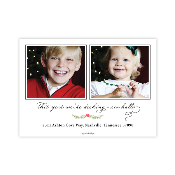 Byram Ginger Jar Black Change of Address Christmas Card