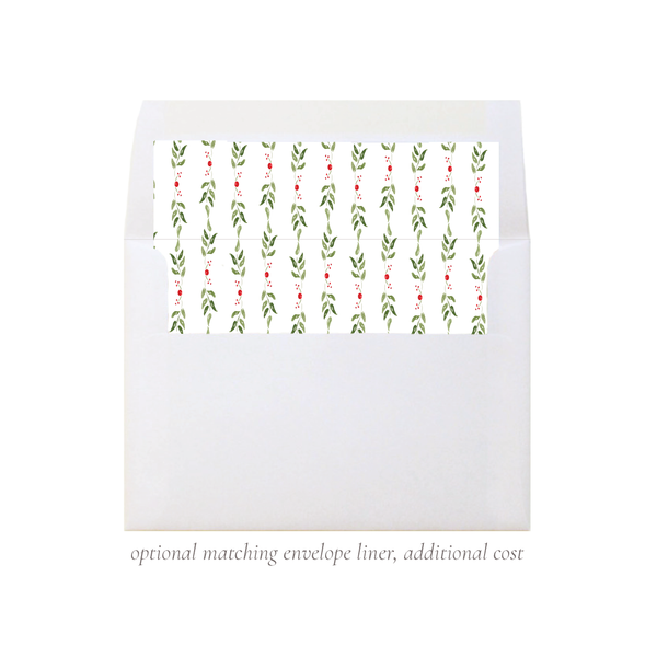 Clayton Wreath Christmas Card Long Landscape