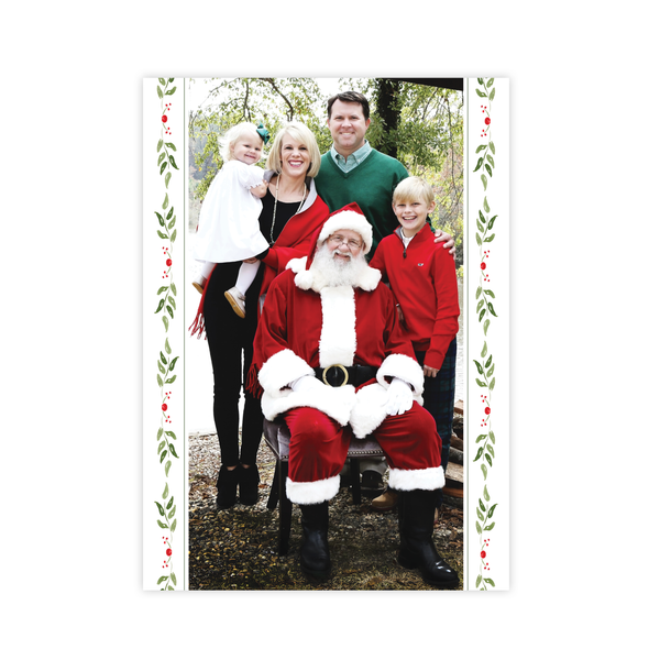 Clayton Wreath Christmas Card Long Portrait