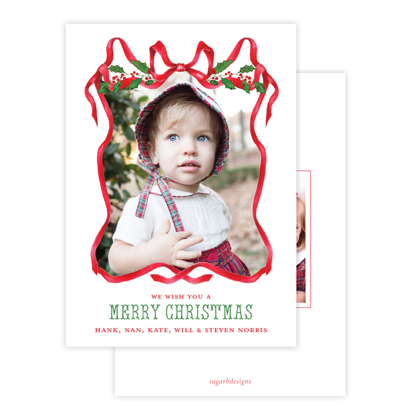 Caddell in Red Christmas Card