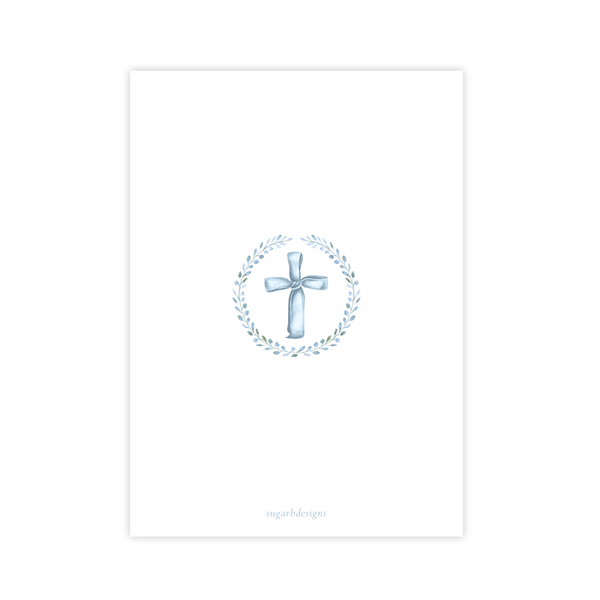 Cayden's Cross Baptism Invitation