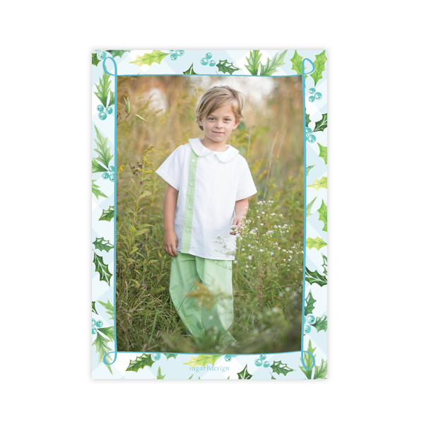 Conrad Court Blue Christmas Card