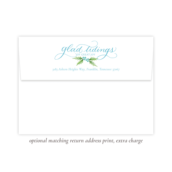 Conrad Court Blue Christmas Card