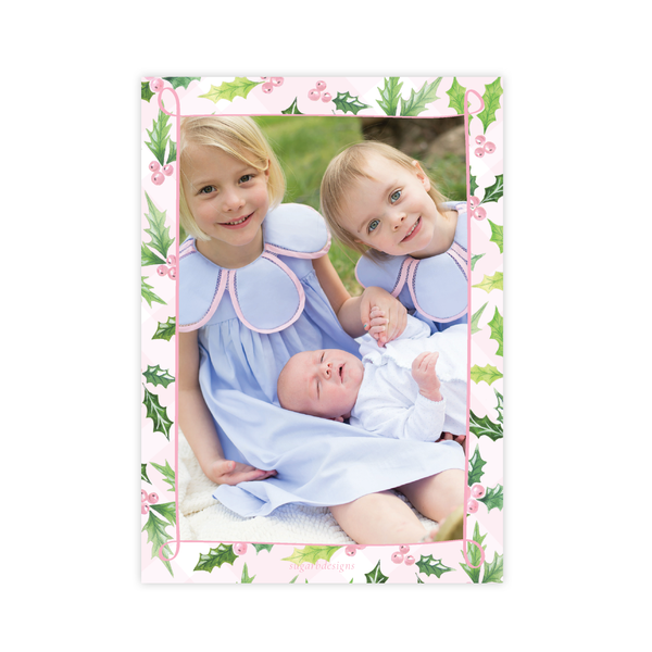 Conrad Court Pink Christmas Card