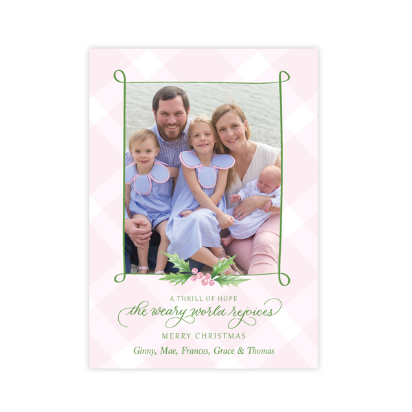 Conrad Court Pink Christmas Card
