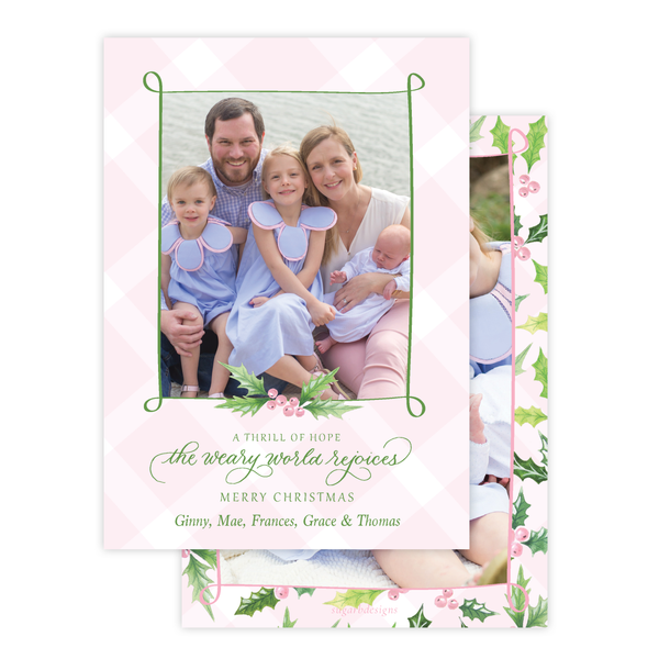 Conrad Court Pink Christmas Card