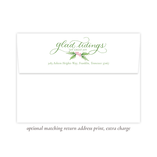 Conrad Court Pink Christmas Card