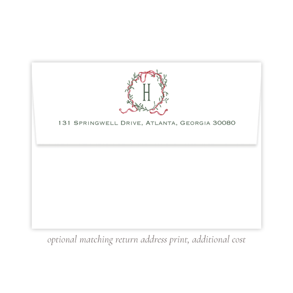 Densmore Wreath Christmas Card Landscape