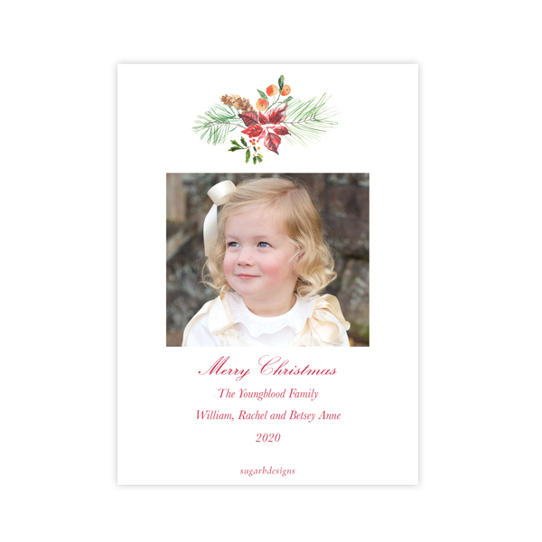 Festive Christmas Card Portrait