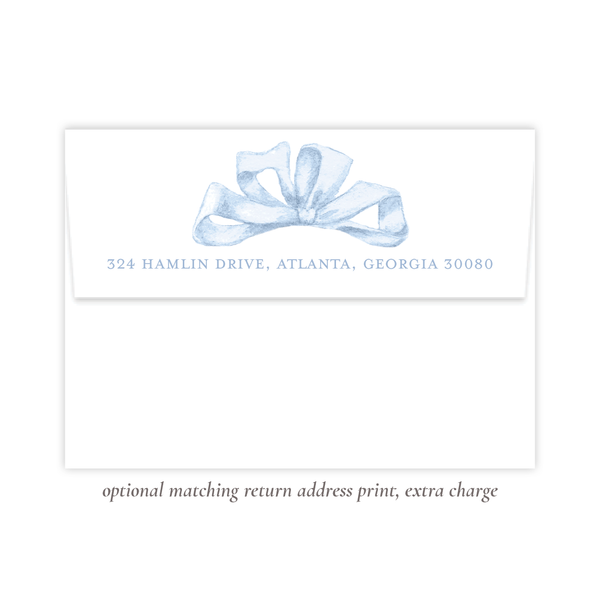 Florentine Wreath in Blue Christmas Card