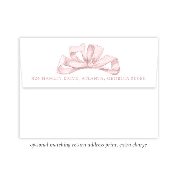 Florentine Wreath in Pink Christmas Card