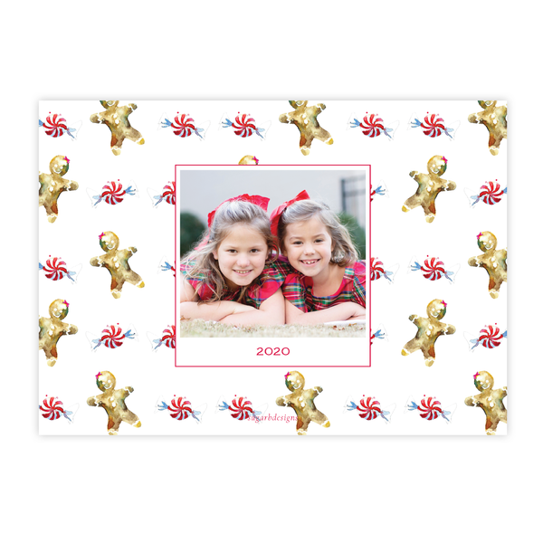 Gingerbread Greetings Christmas Card Landscape