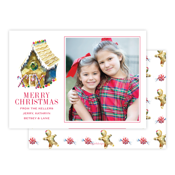 Gingerbread Greetings Christmas Card Landscape