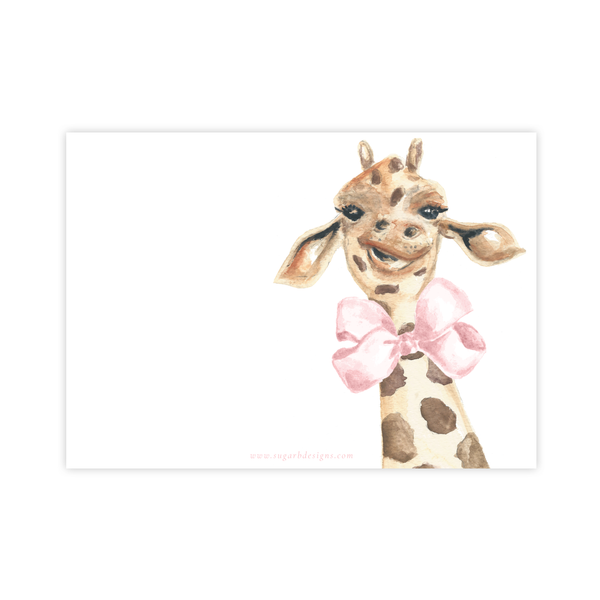 Georgette the Giraffe Birthday Invitation