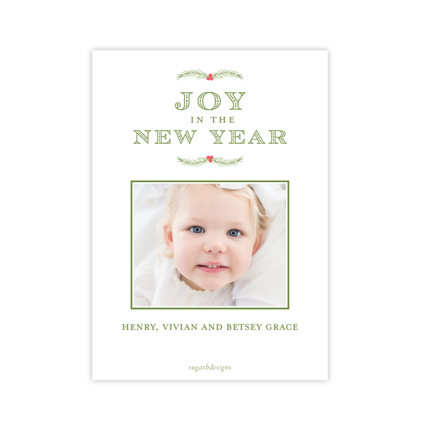 Greenville Estate Green Portrait Christmas Card