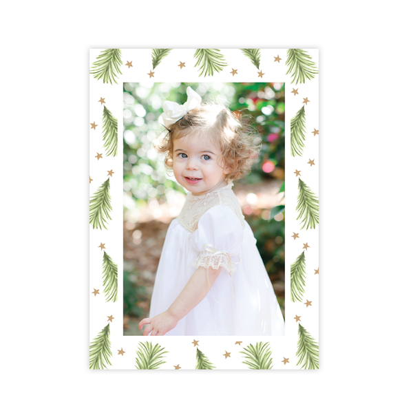 Hagan Tree Border Christmas Card Portrait