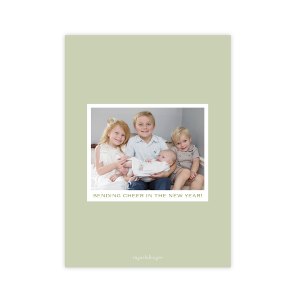 Harrington Wreath Christmas Card Portrait