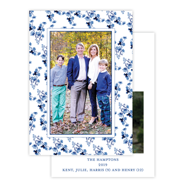 Hopkins Pattern Vertical Christmas Card