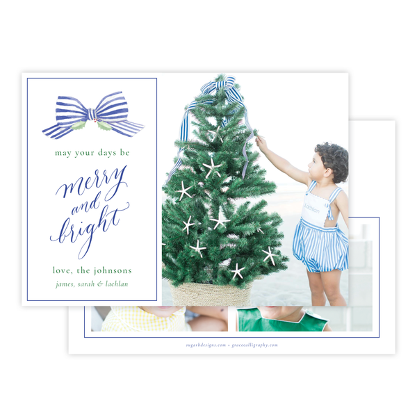 Isle of Palms Blue Christmas Card