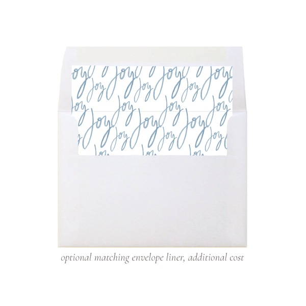 Joy Joy Joy Christmas Card Portrait