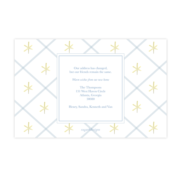 King is Born A9 Change of Address Christmas Card